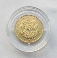 Золотая монета Близнецы 2 гривни. 999,9 проба.  2006