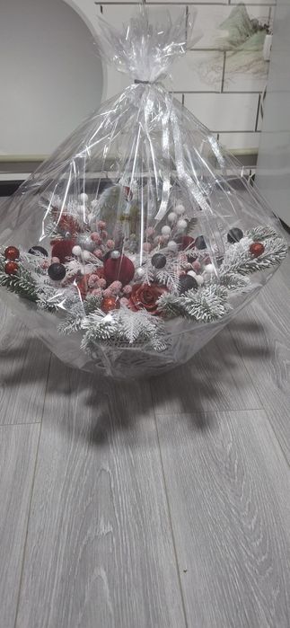 Штучні квіти  троянди з атласної стрічки