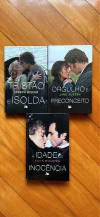 Venda de livros "Tristão e Isolda", “Orgulho e Preconceito" e um outro