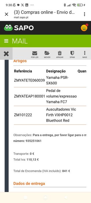 Teclado SX 600 Yamaha como novo  fevereiro de 2024