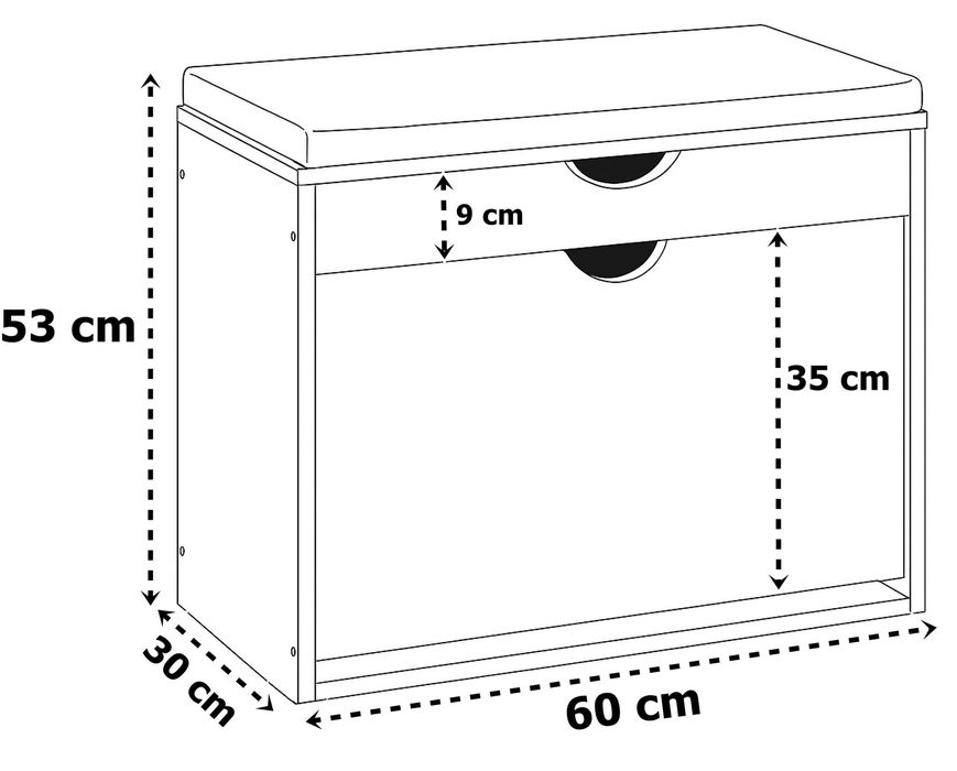 Szafka na buty HEDOR WHITE