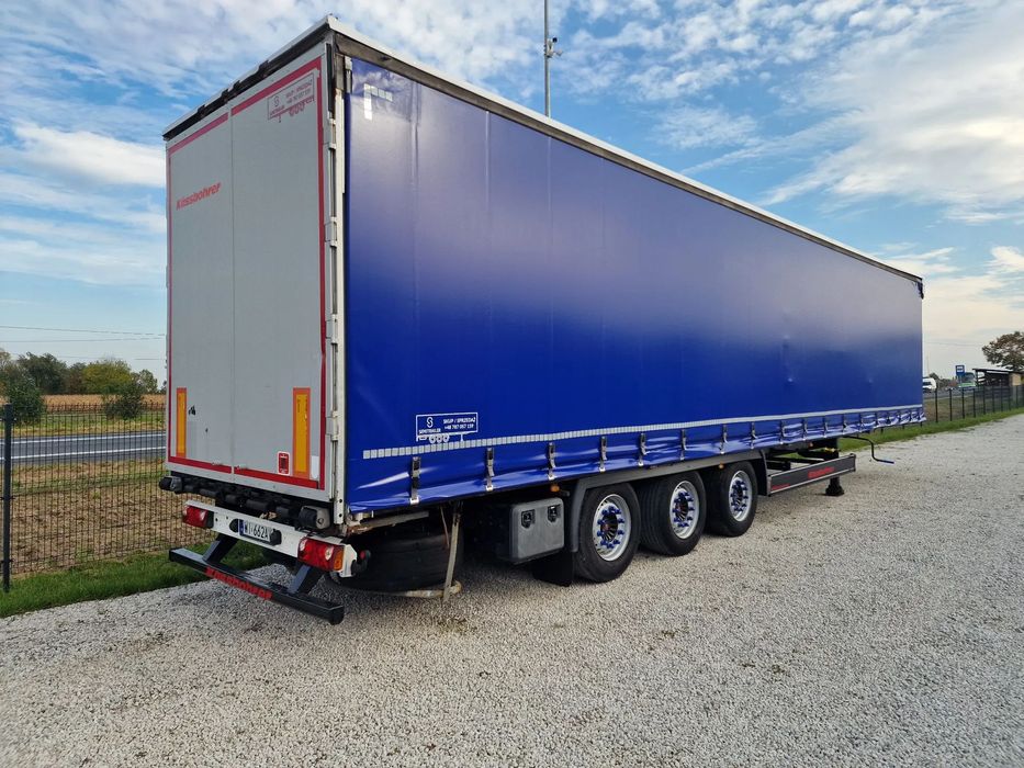 Kassbohrer Naczepa PÓŁMEGA - SAF - OŚ PODNOSZONA - RAMA ORYGINAŁ - NOWE PLANDEKI