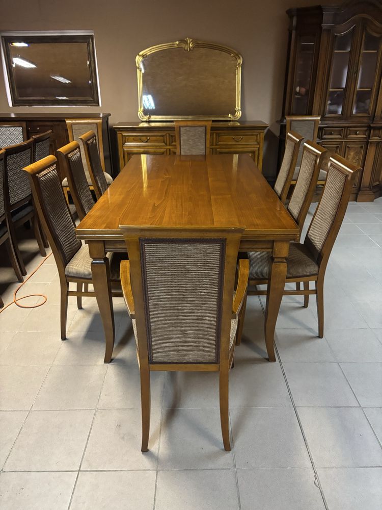 Zestaw Mebli Stylowe Selva Italy Stół 300 cm 10 Krzeseł Komoda Sklep