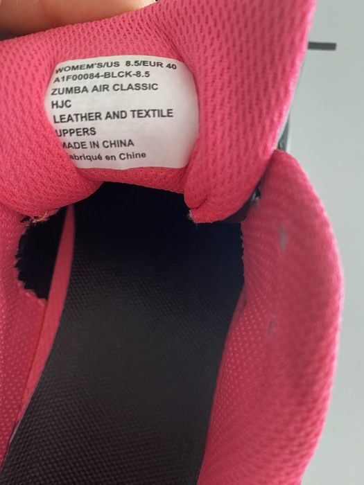 Buty Zumba 40 panterka czarny róż