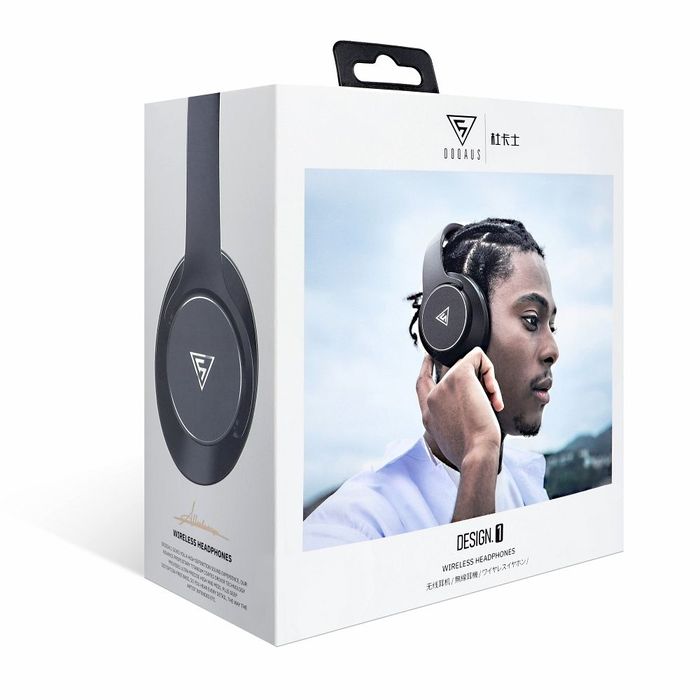 DOQAUS słuchawki bezprzewodowe bluetooth nagłowne DESIGN1 czarne