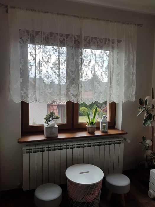 Firanka koronkowa 2x 120cm x 140cm