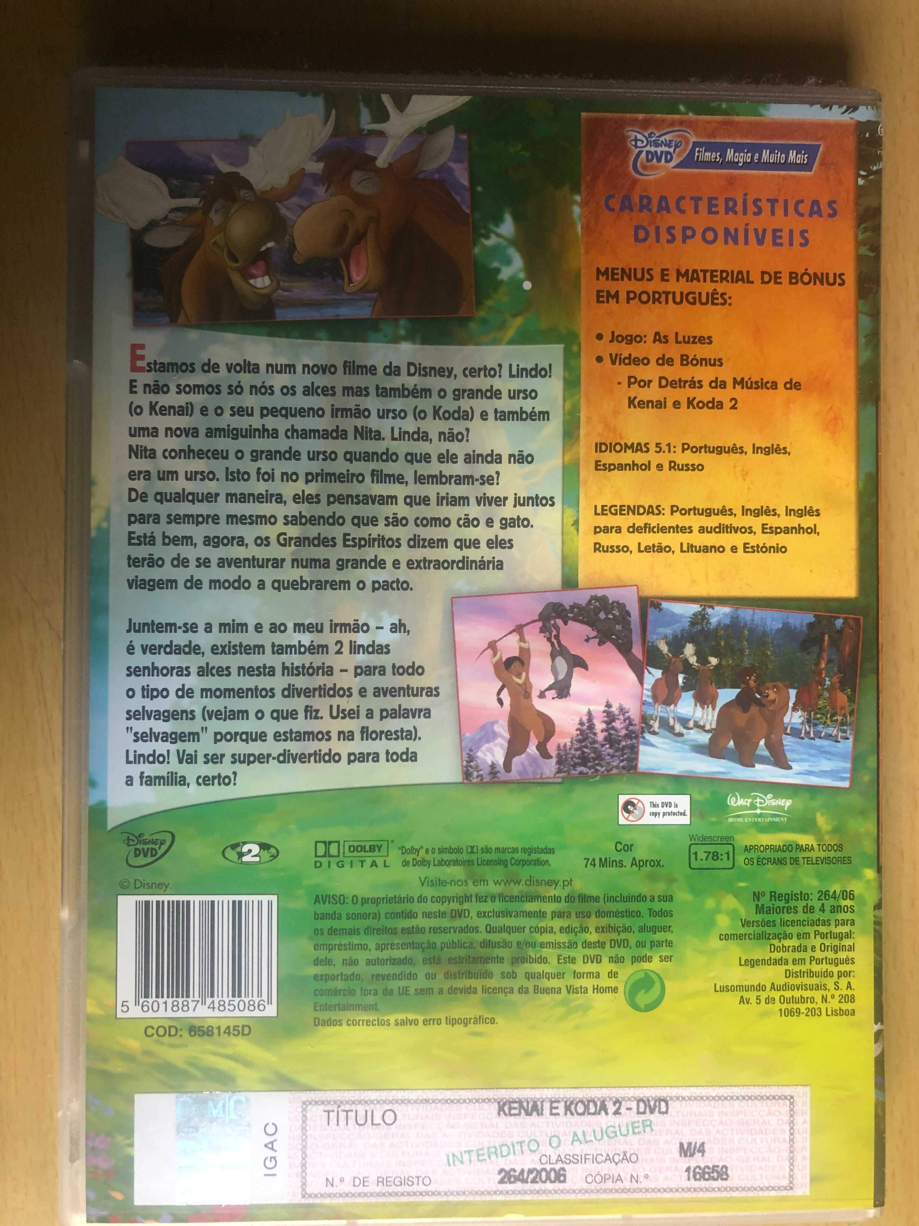 DVD's Vários: Robin dos bosques, doraemon, kenai e koda, idade do gelo