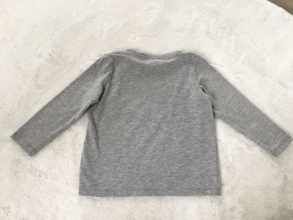 Bluzka name it How to draw a Burger organic cotton szara 92 hamburger