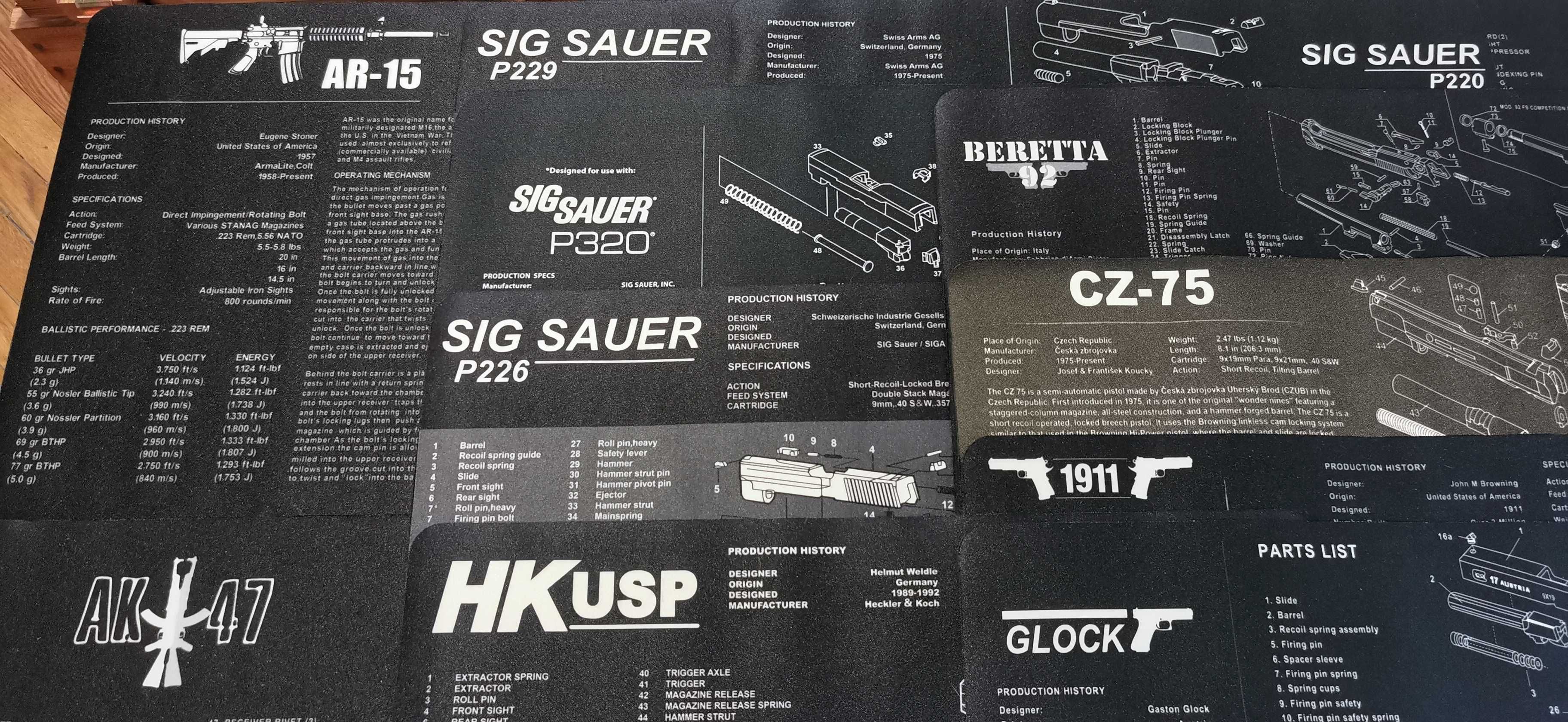 Mata do czyszczenia broni Sig Sauer P 220 podkładka