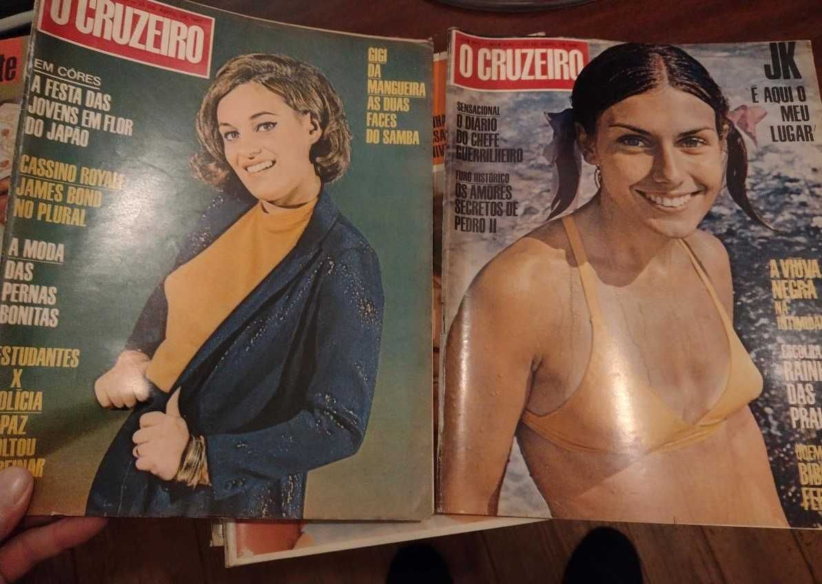 Manchete e O Cruzeiro "Revistas Brasileiras" 7 unidades