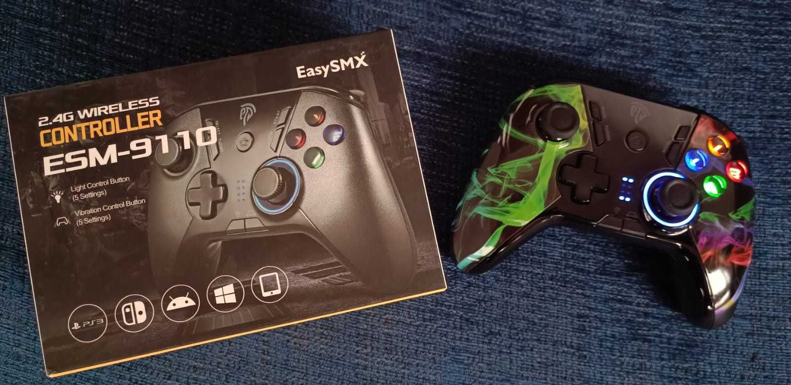Comando com Led wireless para jogos ps3, pc, switch, android