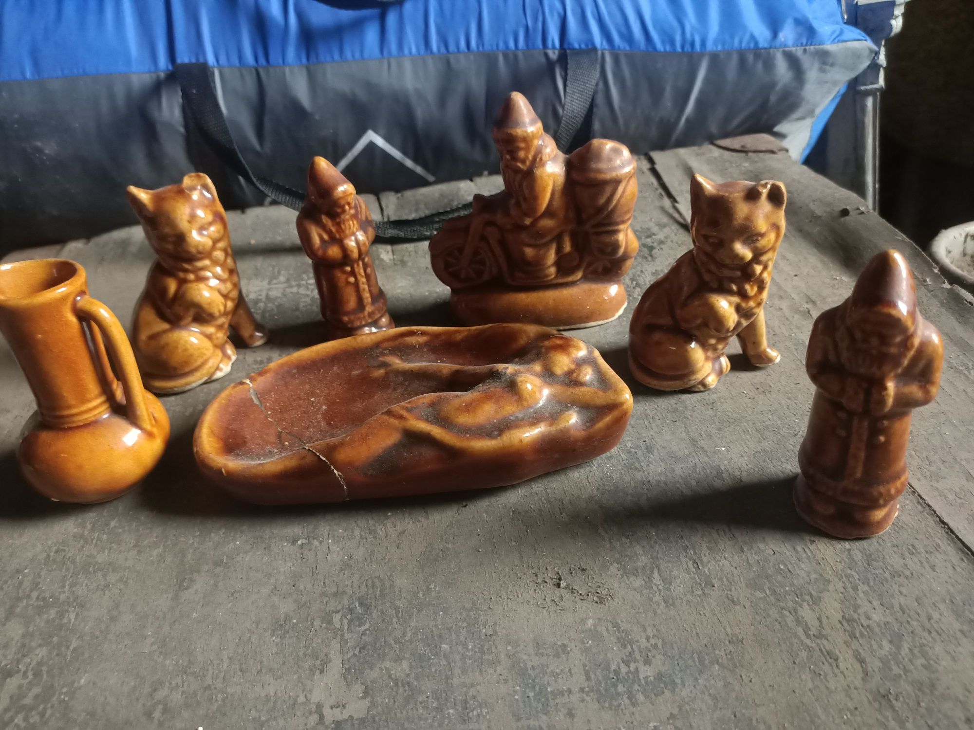 Zestaw figurek Porcelit Kamionka PRL