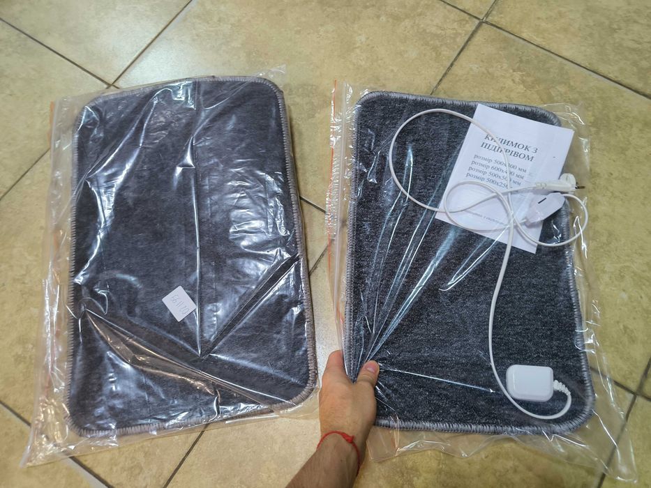 Електроковрик для сушки взуття 50х30 см синій