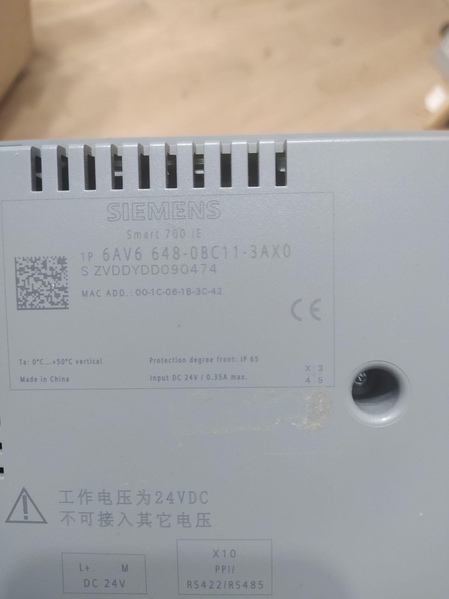 Panel hmi ktp siemens 6av6 648-0bc11-3ax0 siemens simatic s7 300