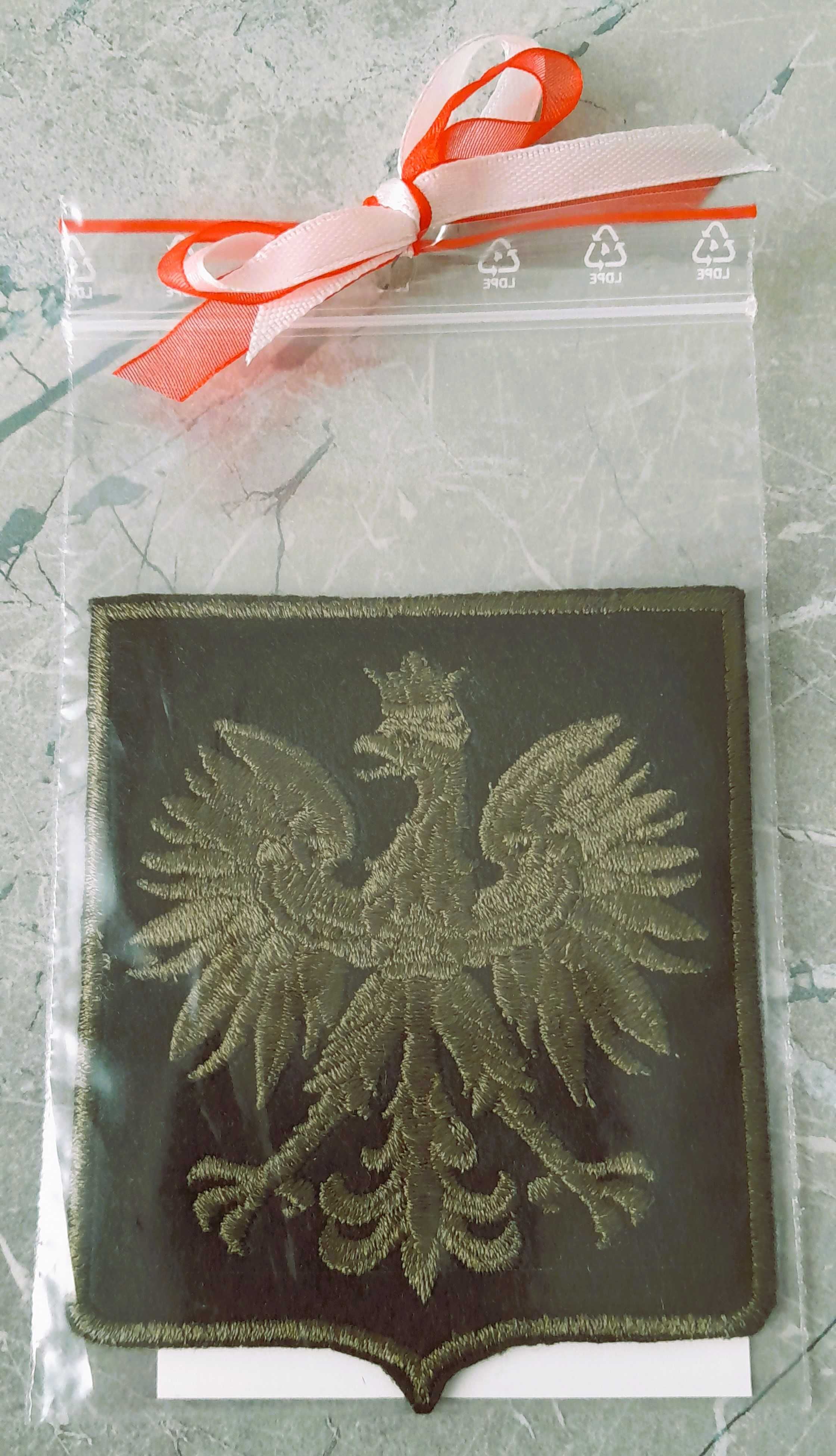 Emblemat, naszywka godło orzeł Polska 90x75 mm 3 sztuki