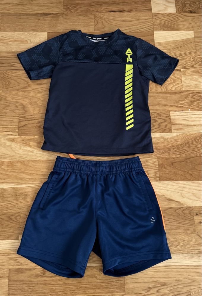 Zestaw H&M sport koszulka spodenki 98/104
