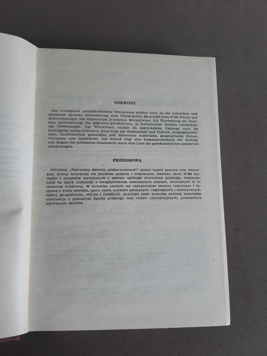 Słownik Polsko-Niemiecki Niemiecko-Polski brązowy