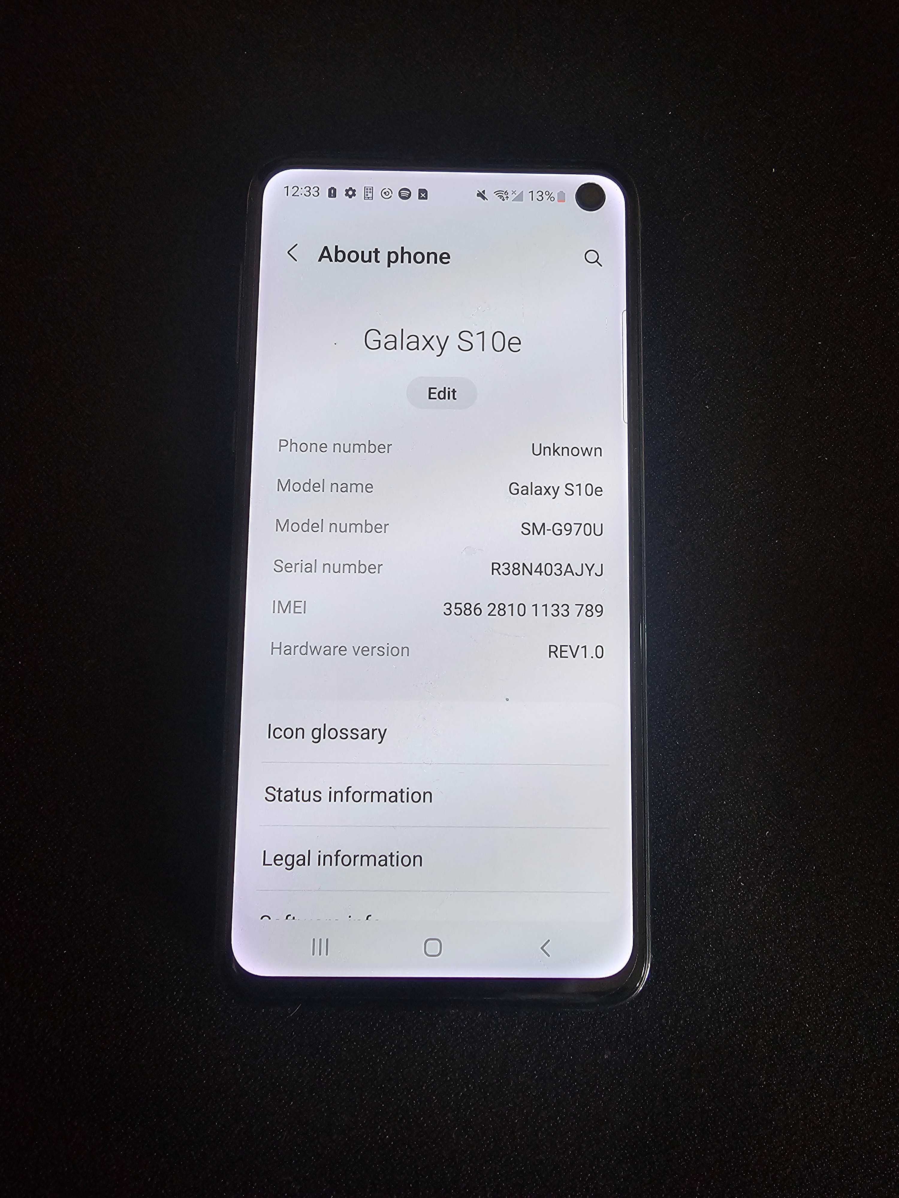 Смартфон Samsung Galaxy S10e 128gb SM-G970U 1SIM Snapdragon