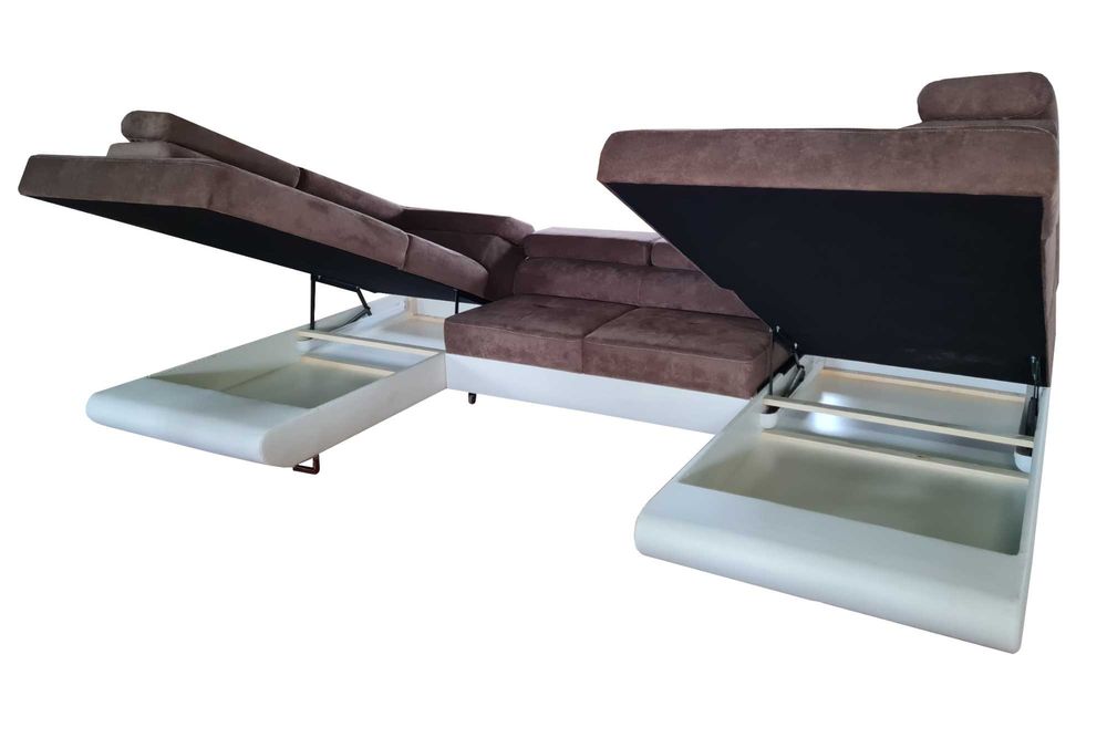 Narożnik Neapol U promocja! ruchome zagłówki ! Funkcja spania !