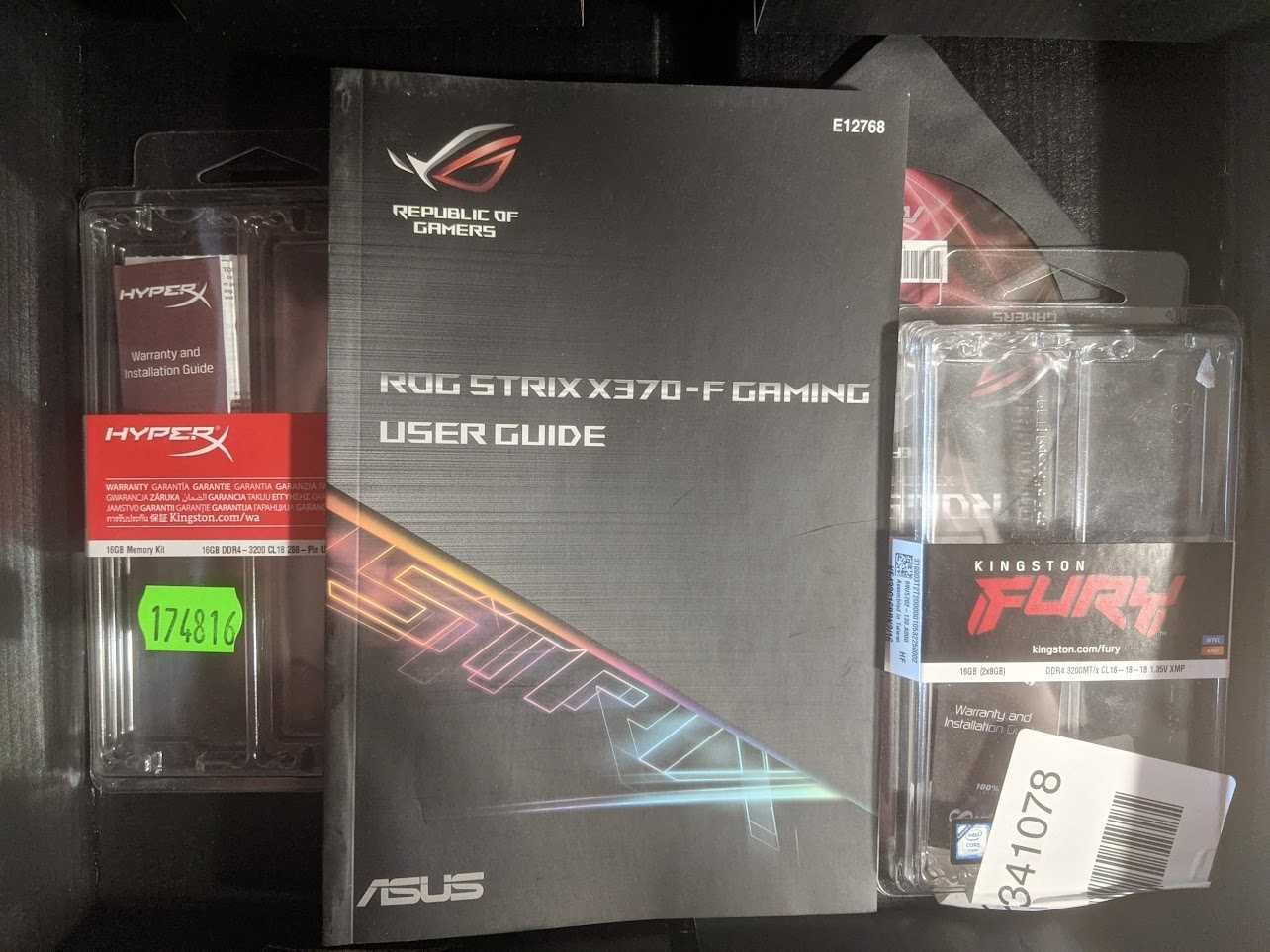 Комплект Ryzen 7 5700x + ROG STRIX X370-F GAMING + 32озу
