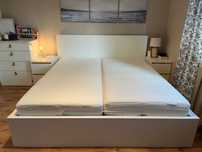 Łóżko IKEA MALM 180x200 + 2 materace Matrand – stan bardzo dobry!