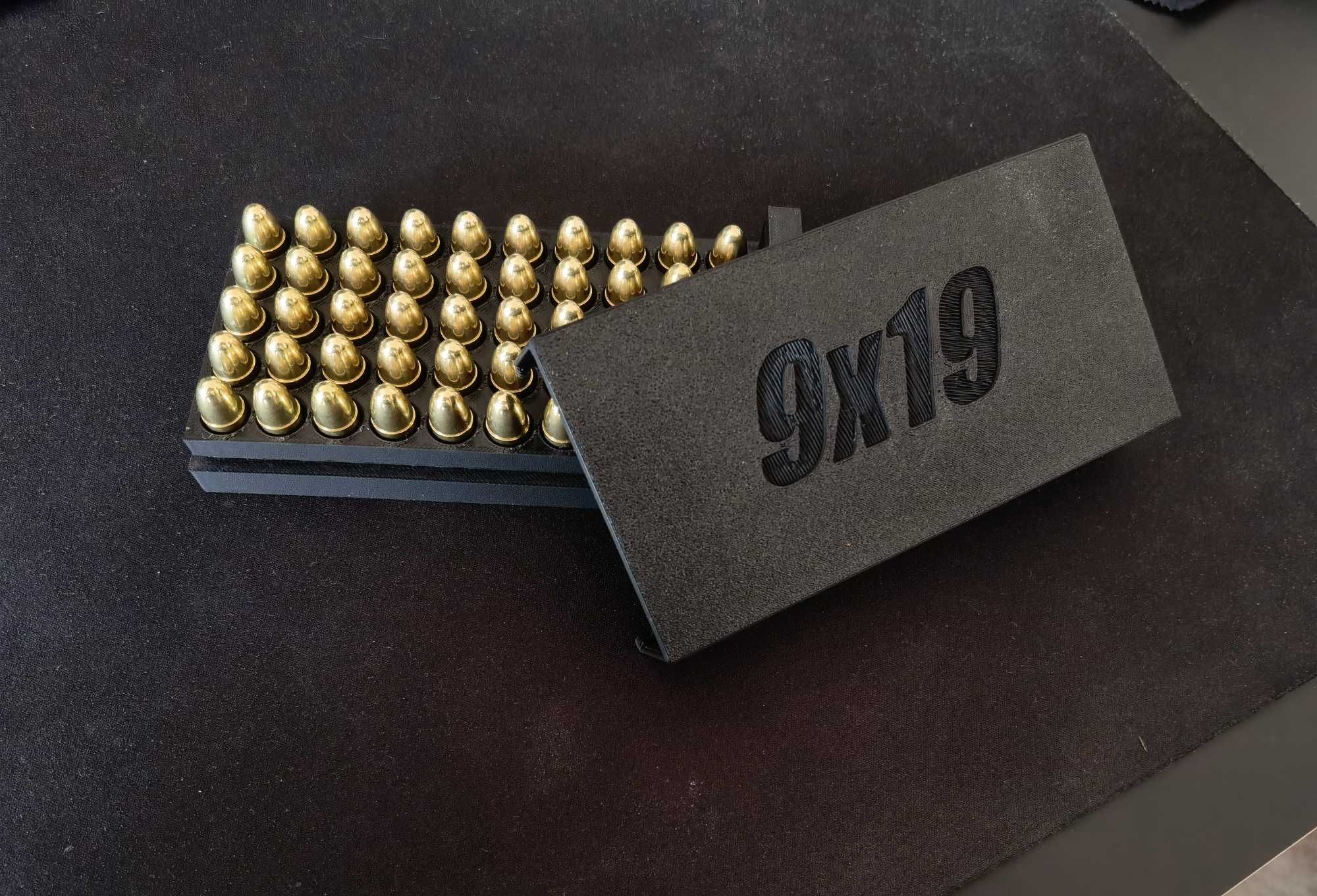 Pudełko box na amunicję 9mm parabellum PERSONALIZACJA - druk 3D