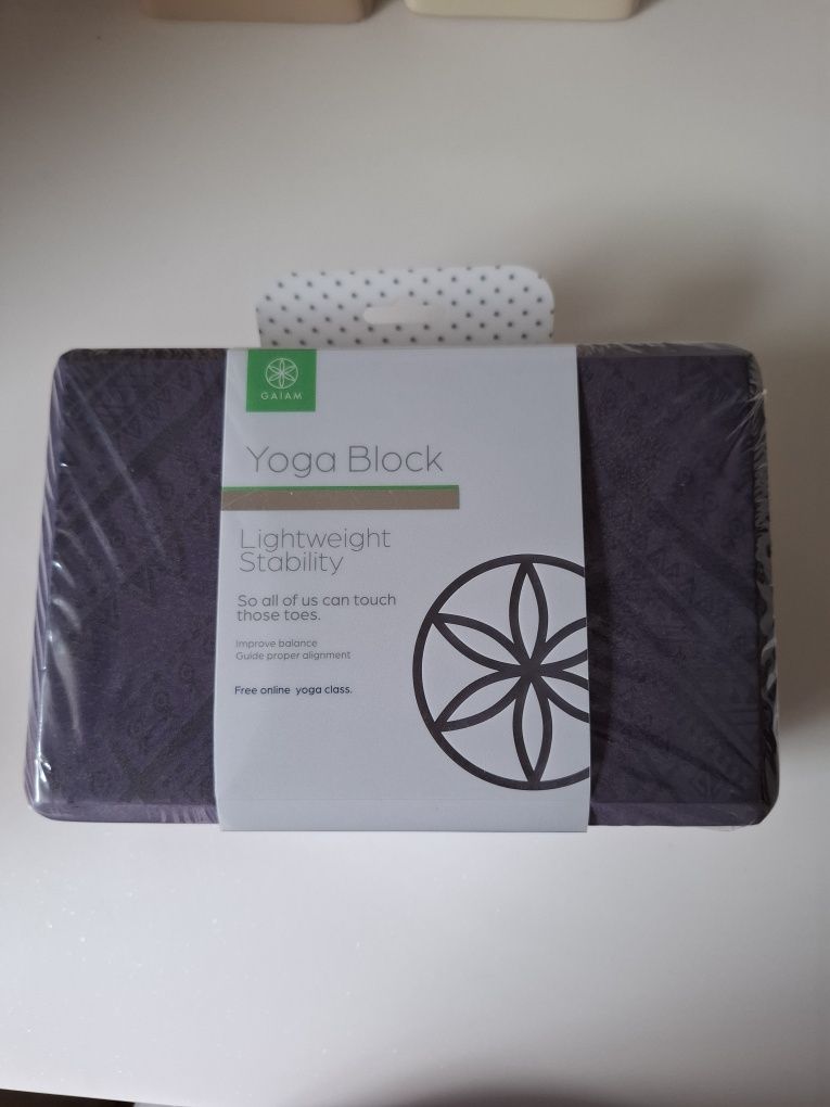 Klocek blok kostka do jogi Gaiam trening