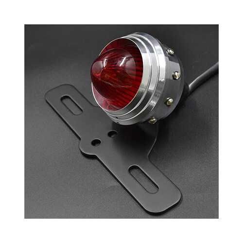 Farolim traseiro metal LED suporte matrícula