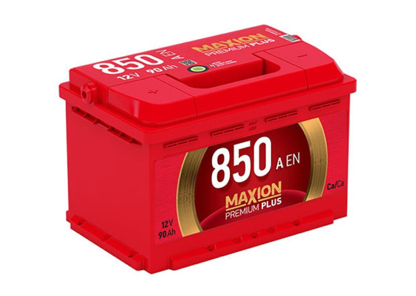 Автомобильный аккумулятор Maxion Premium Plus 90Аh 850А R+