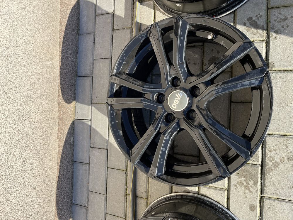 Okazja piękne czarne felgi - 4x17" DBV Andorra, VW Skoda