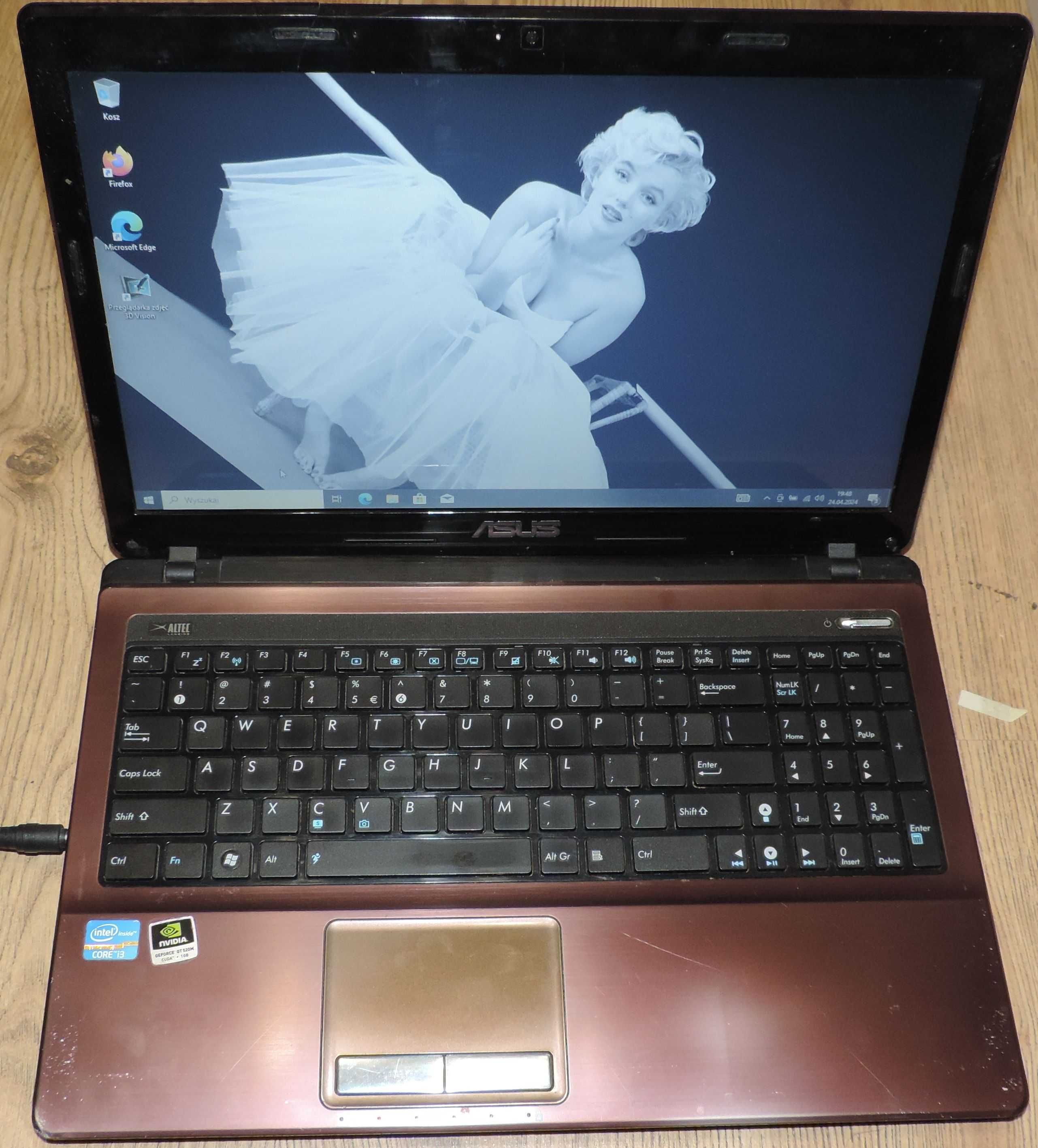 Laptop Asus K53Sj 4Gb i3 GeForce 1Gb gw3m-ce - Lapserwis Elbląg