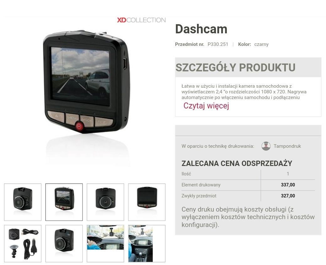 Nowa Kamera samochodowa Dashcam