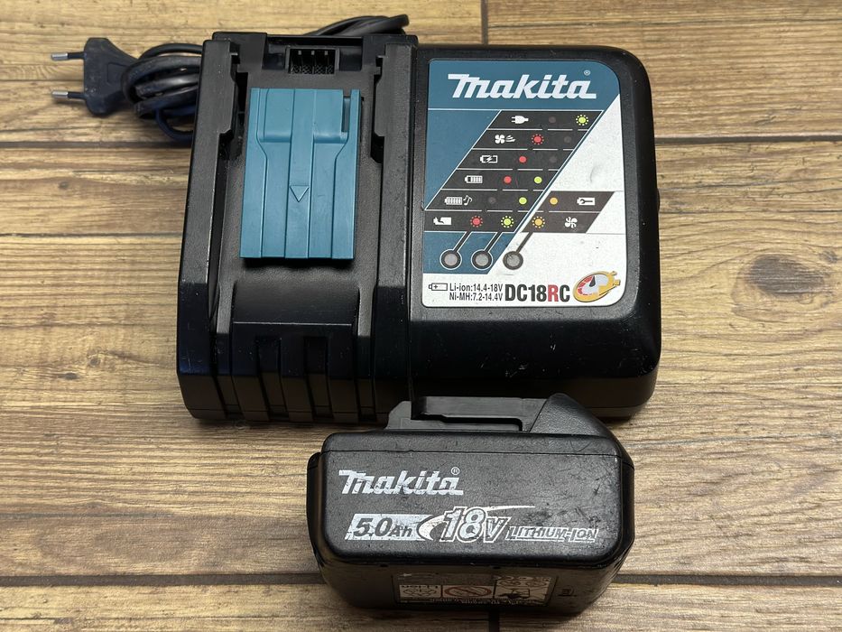 [Zestaw] bateria 18V 5AH 2022r. / ładowarka LXT DC18RC Makita