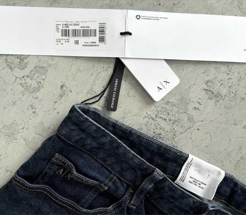 Джинси чоловічі Armani Exchange 33 розмір сині фірмові