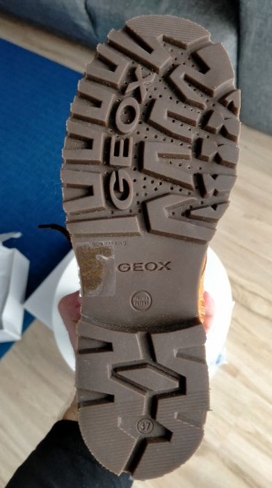 Skórzane buty Trapery Geox J Axel dla dzieci rozmiar 37
