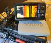 Echosonda Garmin Striker Plus 7sv z GT52HW-TM , akumulator , ładowarka