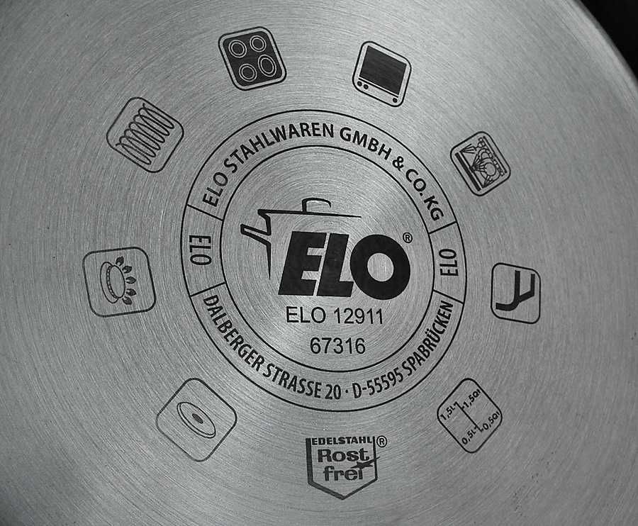 Niemiecki rondel ELO 16cm o pojemności 1,5l, do indukcji