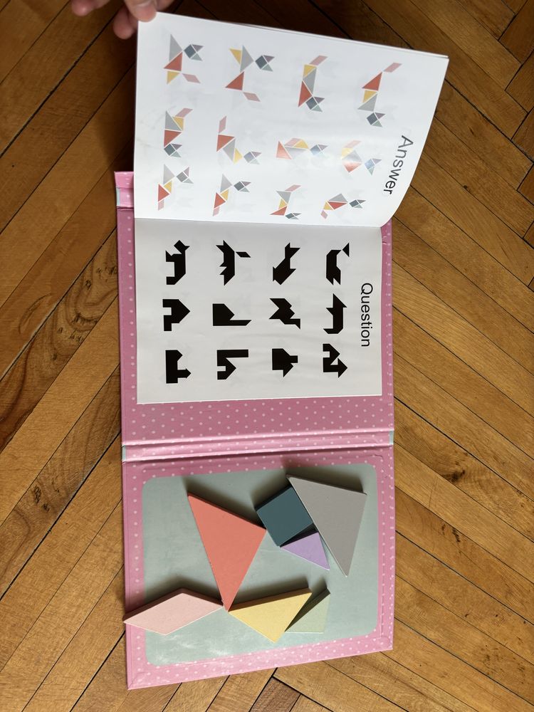 Магнітна головоломка Tangram Woodiness Children, розвиваюча іграшка