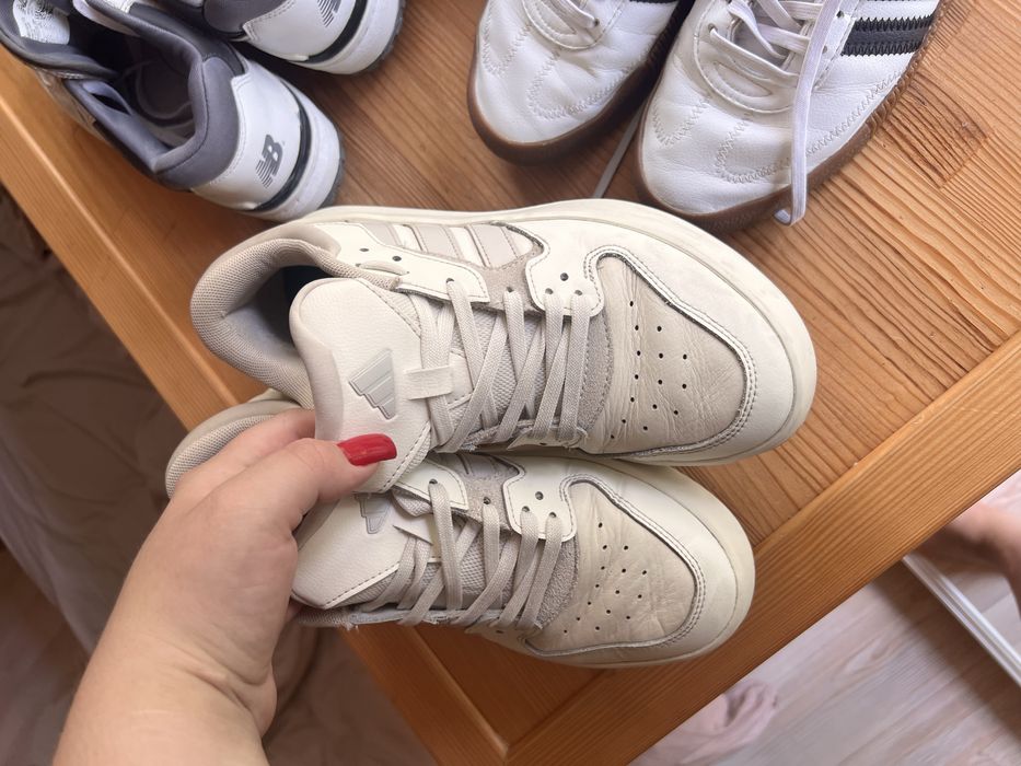 Кеды adidas кожа беж