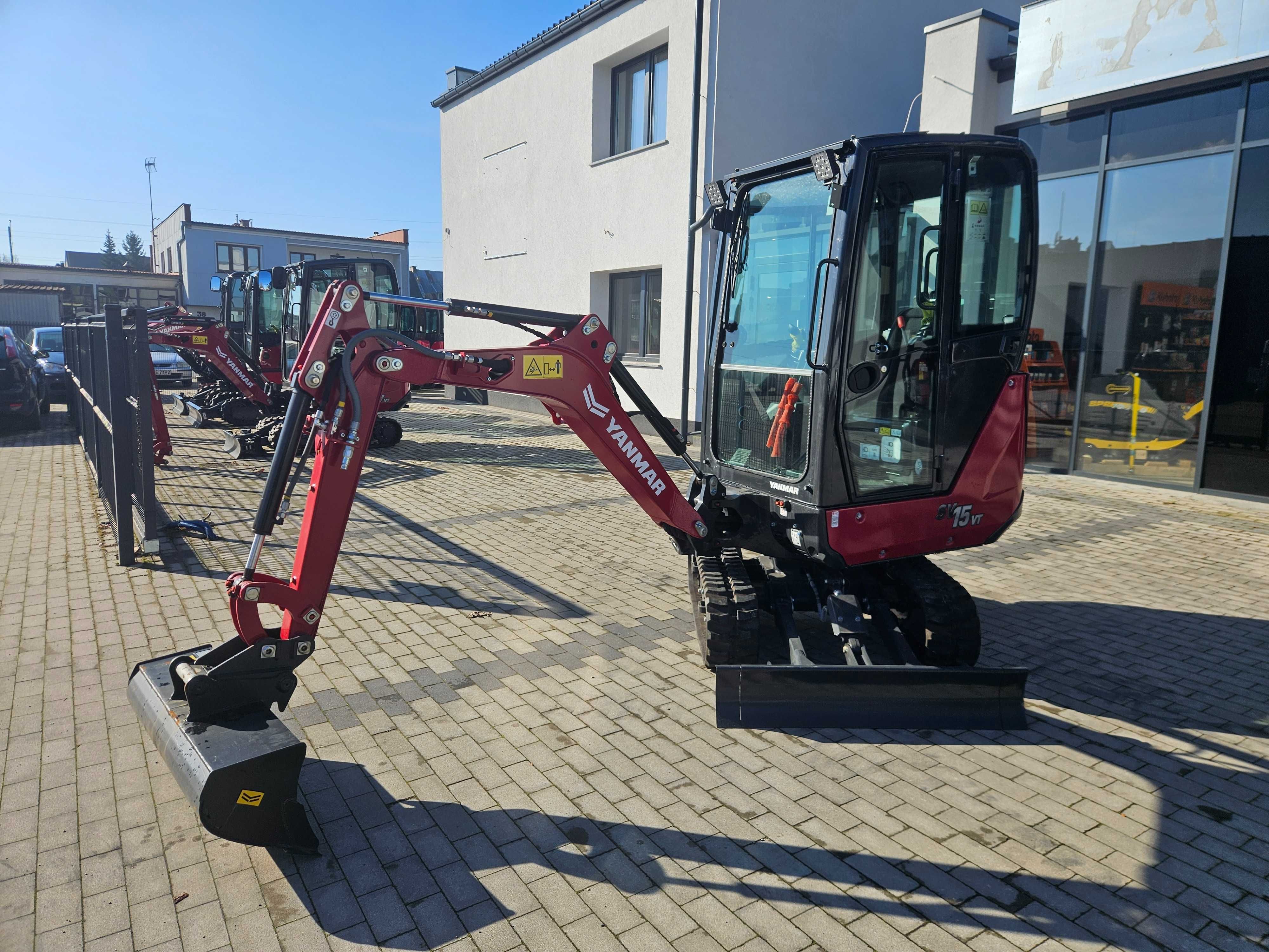 Minikoparka Yanmar SV15 Classic+ z zestawem łyżek