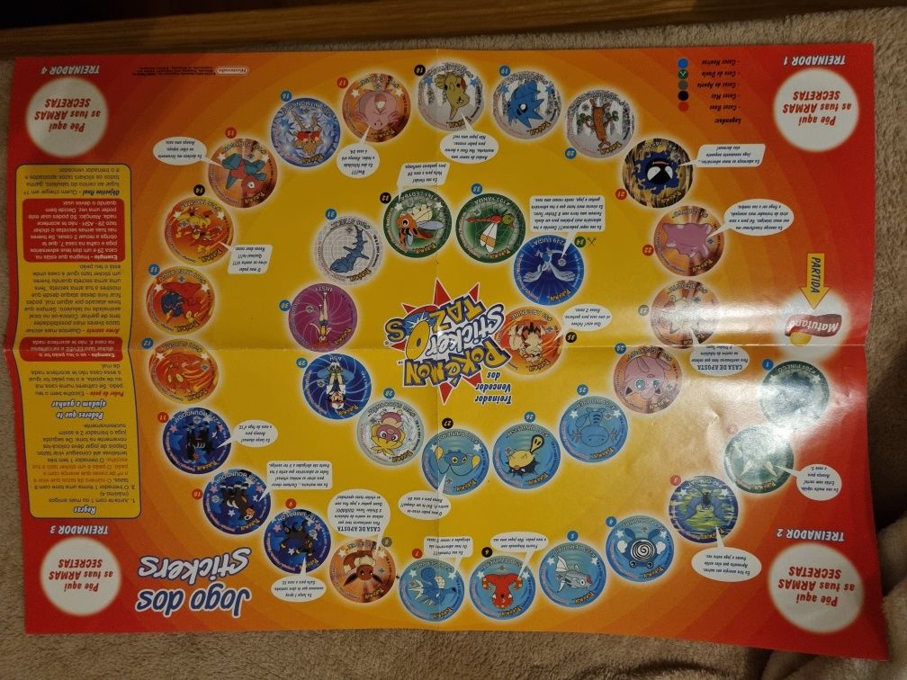 Album tazos pokemon sticker raro