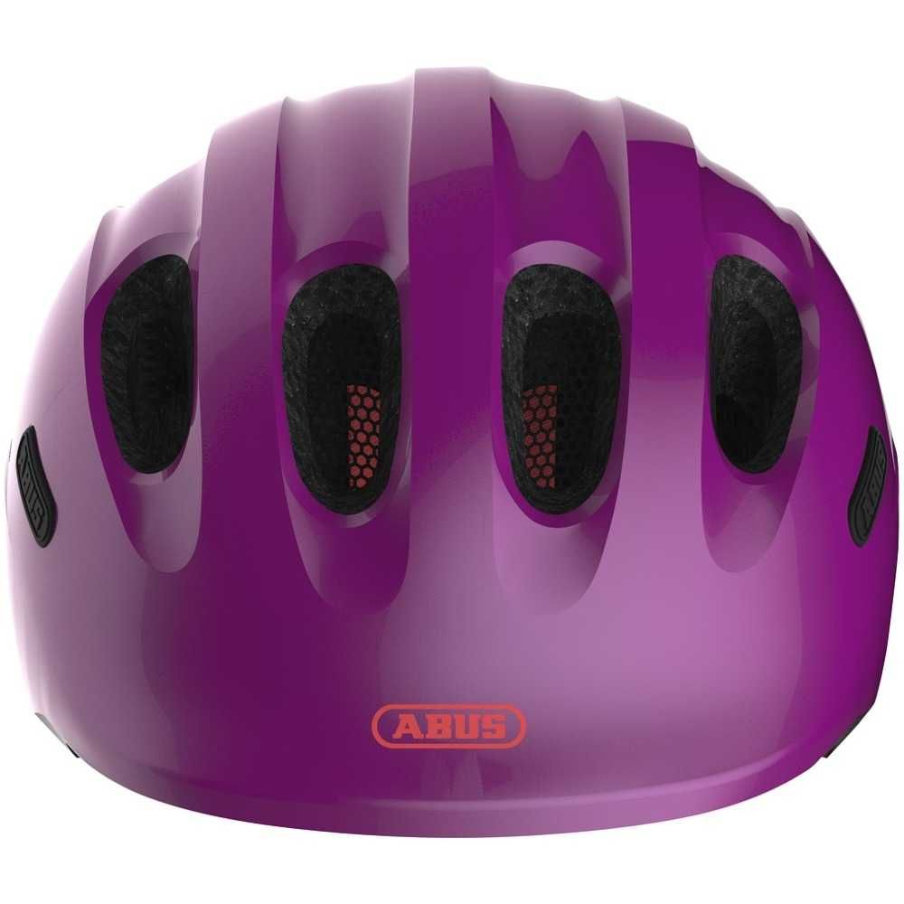 ABUS Smiley 2.1 kask M 50 55 rowerowy sparkling peach dziecięcy LED