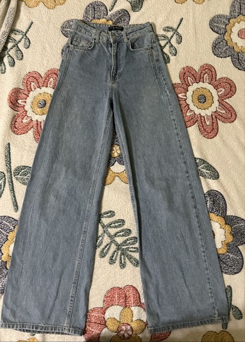 Джинси Wide-Leg, з високою талією