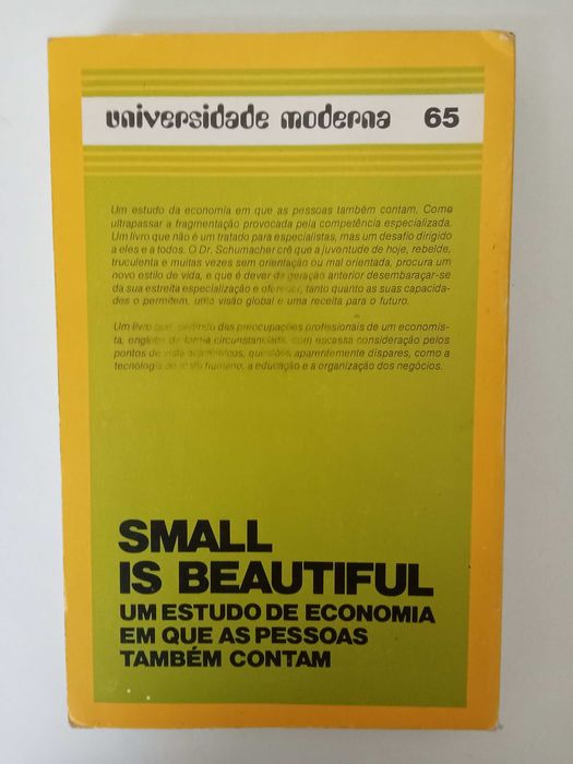 Small is beautiful - E. F. Schumacher