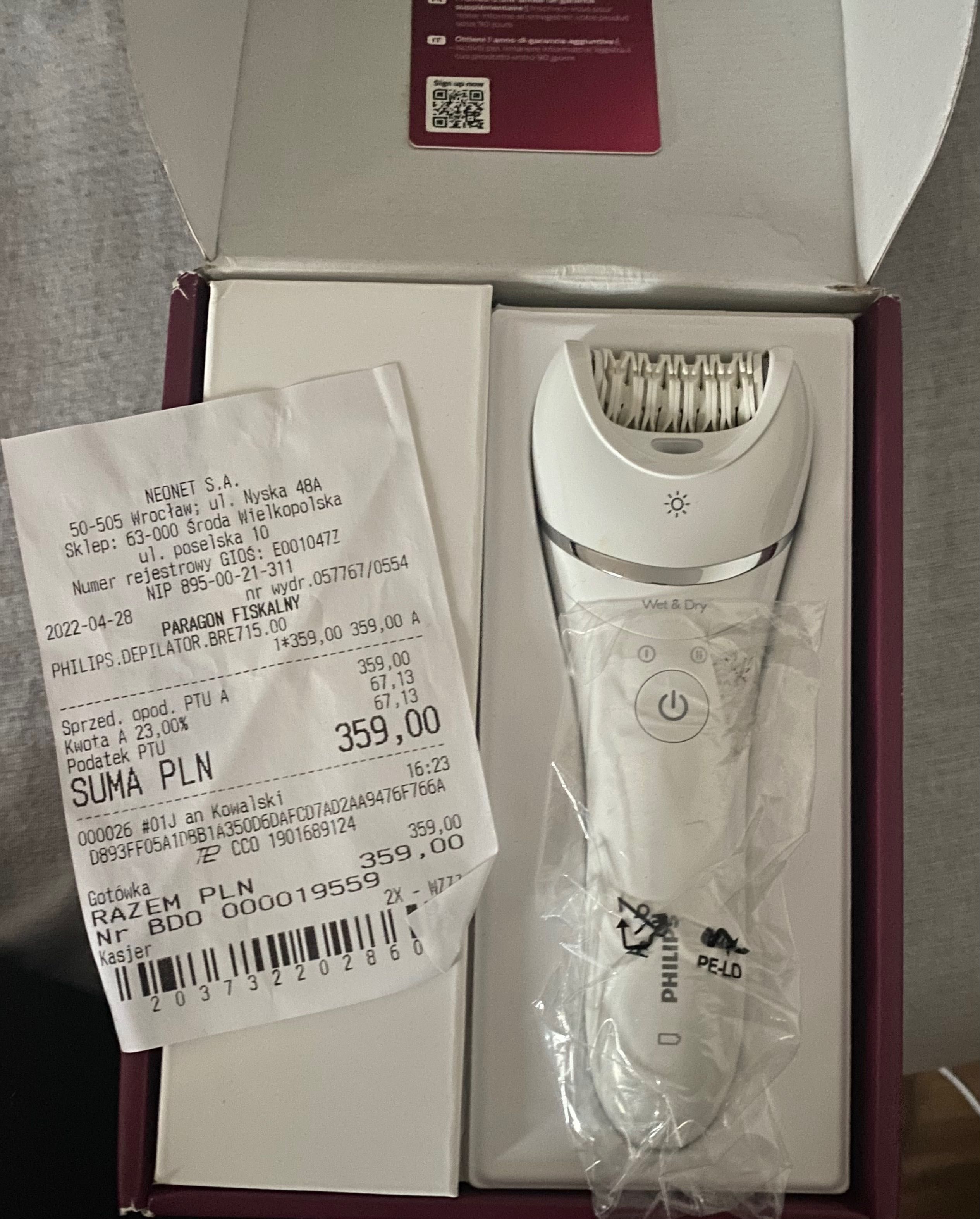 Depilator 8000 Philips BRE715/00