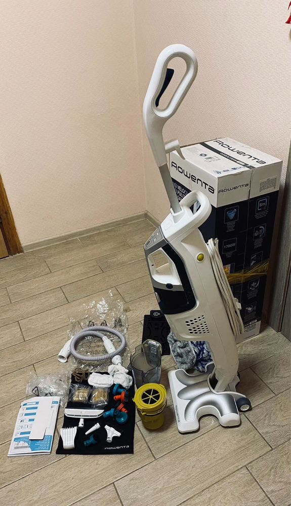 Парова швабра. Пилосос ручгий rowenta ry8561wh