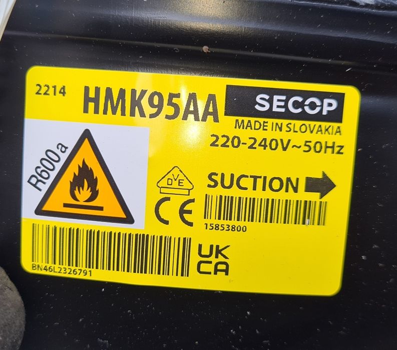 Sprężarka do lodówki, zamrażalki HMK95AA Secop