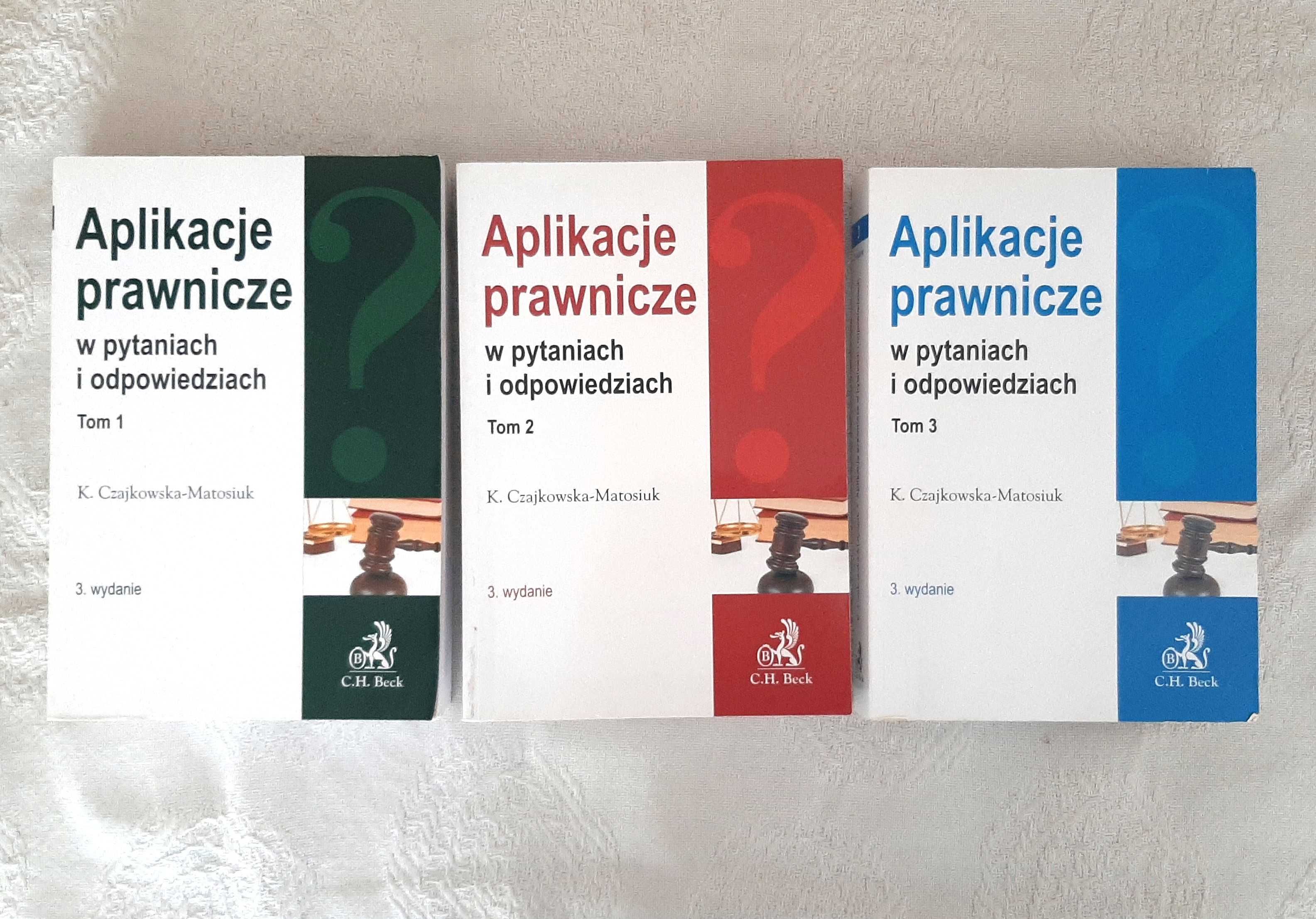 zestaw Aplikacje prawnicze K. Czajkowska - Matosiuk