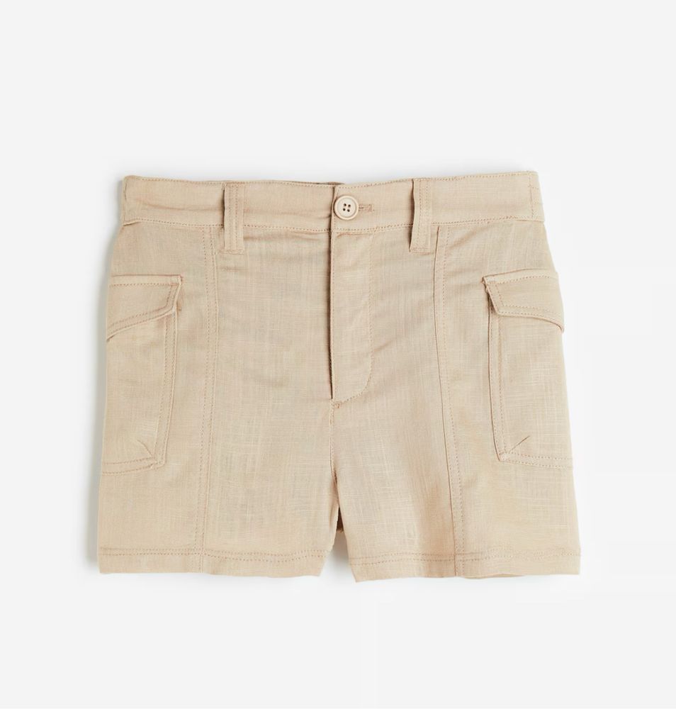 Szorty cargo wiskoza len 38 M H&M