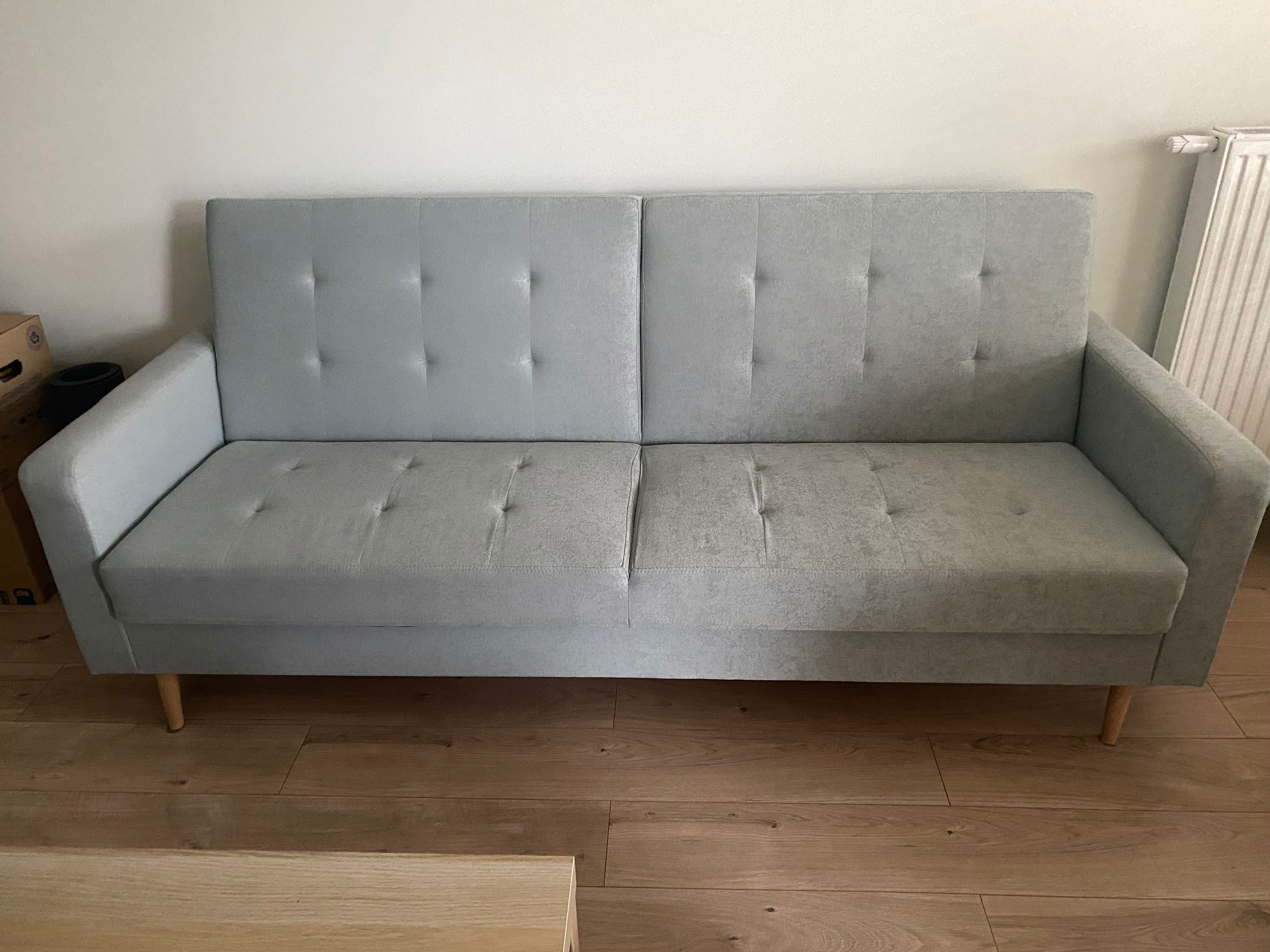 Wrocław wersalka zielona 220x90 funkcją spania Wygodna zadbana